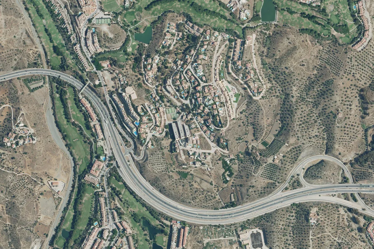Luchtfoto van de golfbaan Añoreta Golf