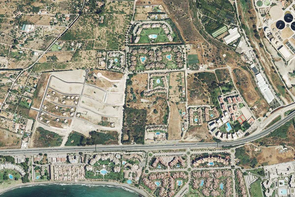 Вид сверху на поле для гольфа Club de Golf El Coto de la Serena