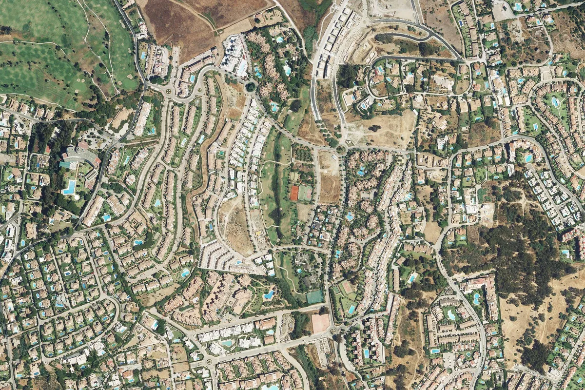 Luchtfoto van de golfbaan El Campanario Golf Course