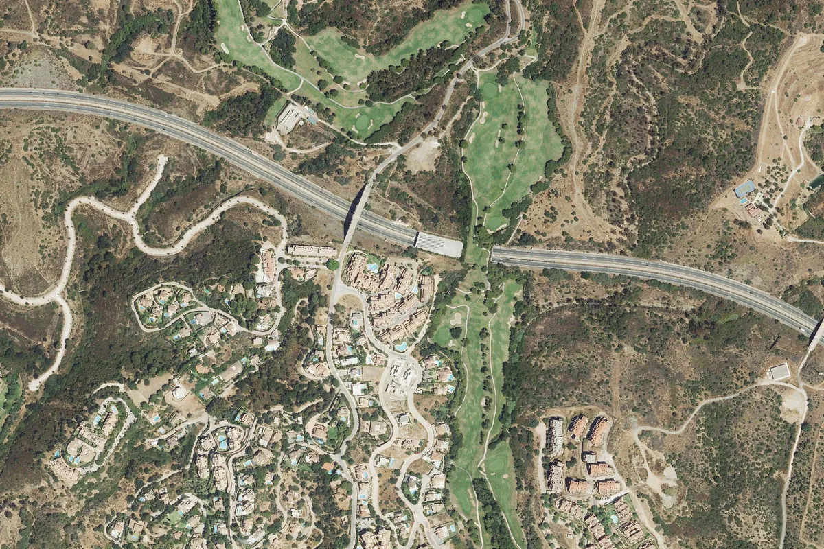 Вид сверху на поле для гольфа Santa María Golf & Country Club