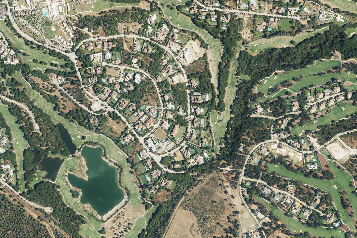 Vista aérea del campo de golf The Alto Club
