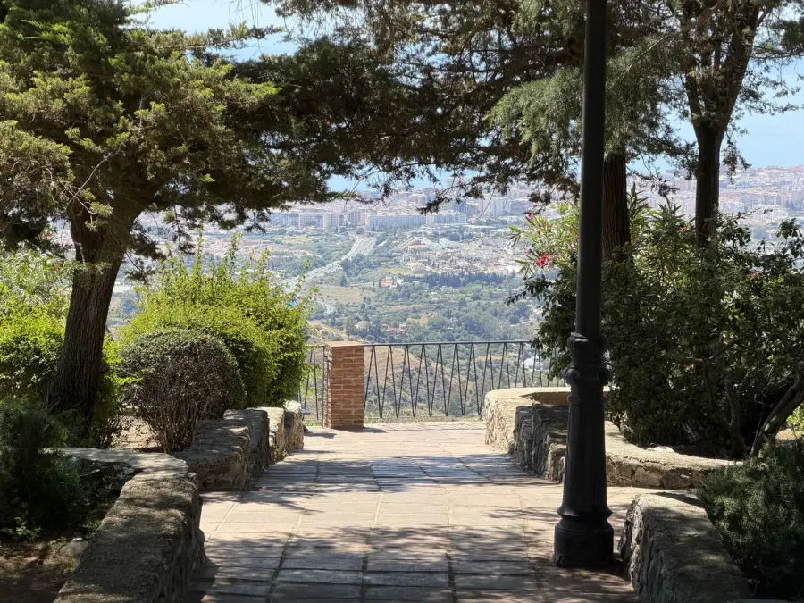 La Cala de Mijas coastline seen from the hills